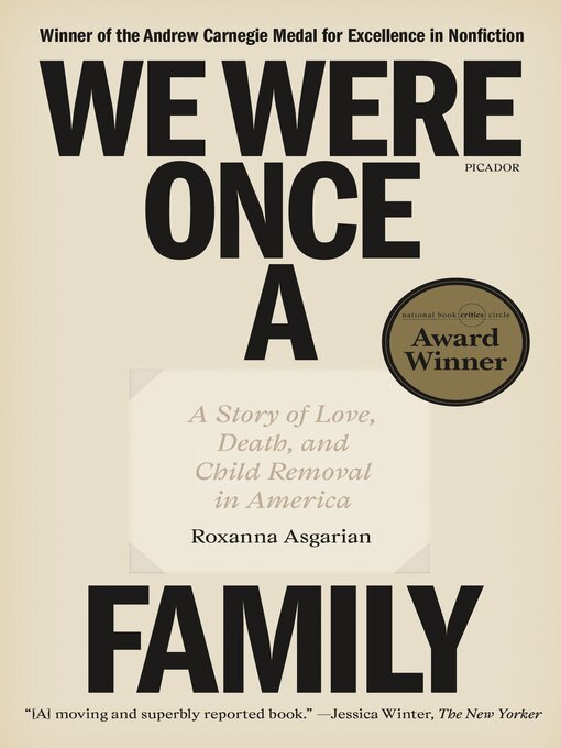 Title details for We Were Once a Family by Roxanna Asgarian - Wait list
